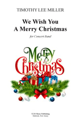 We Wish You A Merry Christmas Concert Band sheet music cover